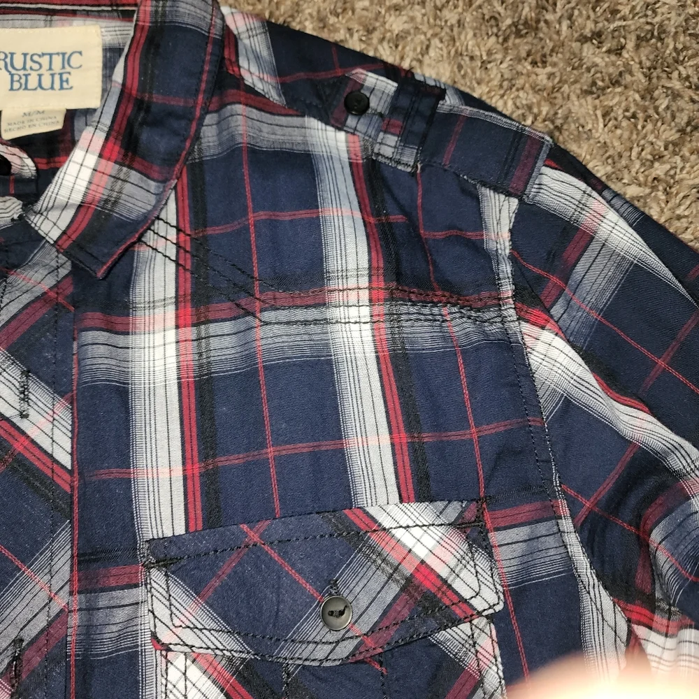 Rustic Blue button down - Picture 4 of 5